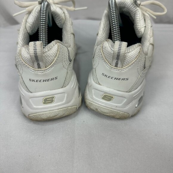 Skechers DLites Womens White Sneakers Size 8.5 Memory Foam Air Cooled Comfortabl - Picture 7 of 9